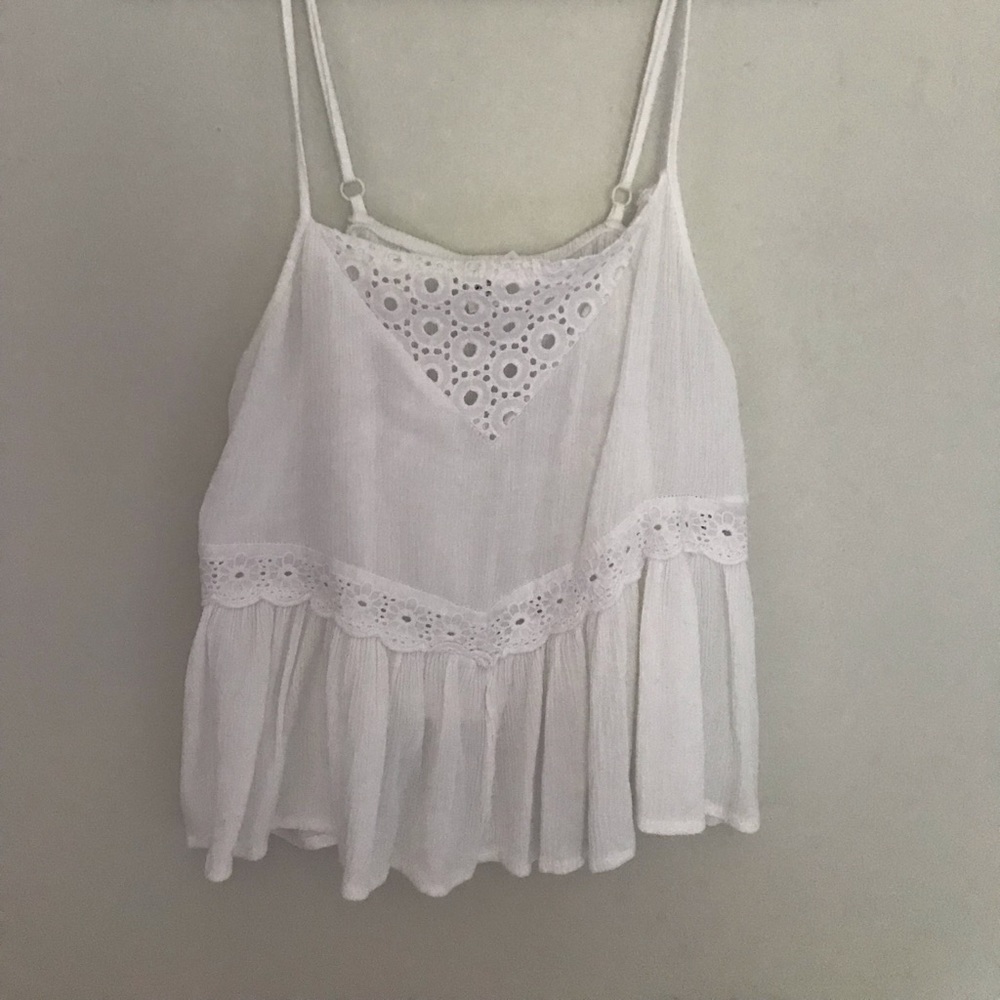 White tank/crop top